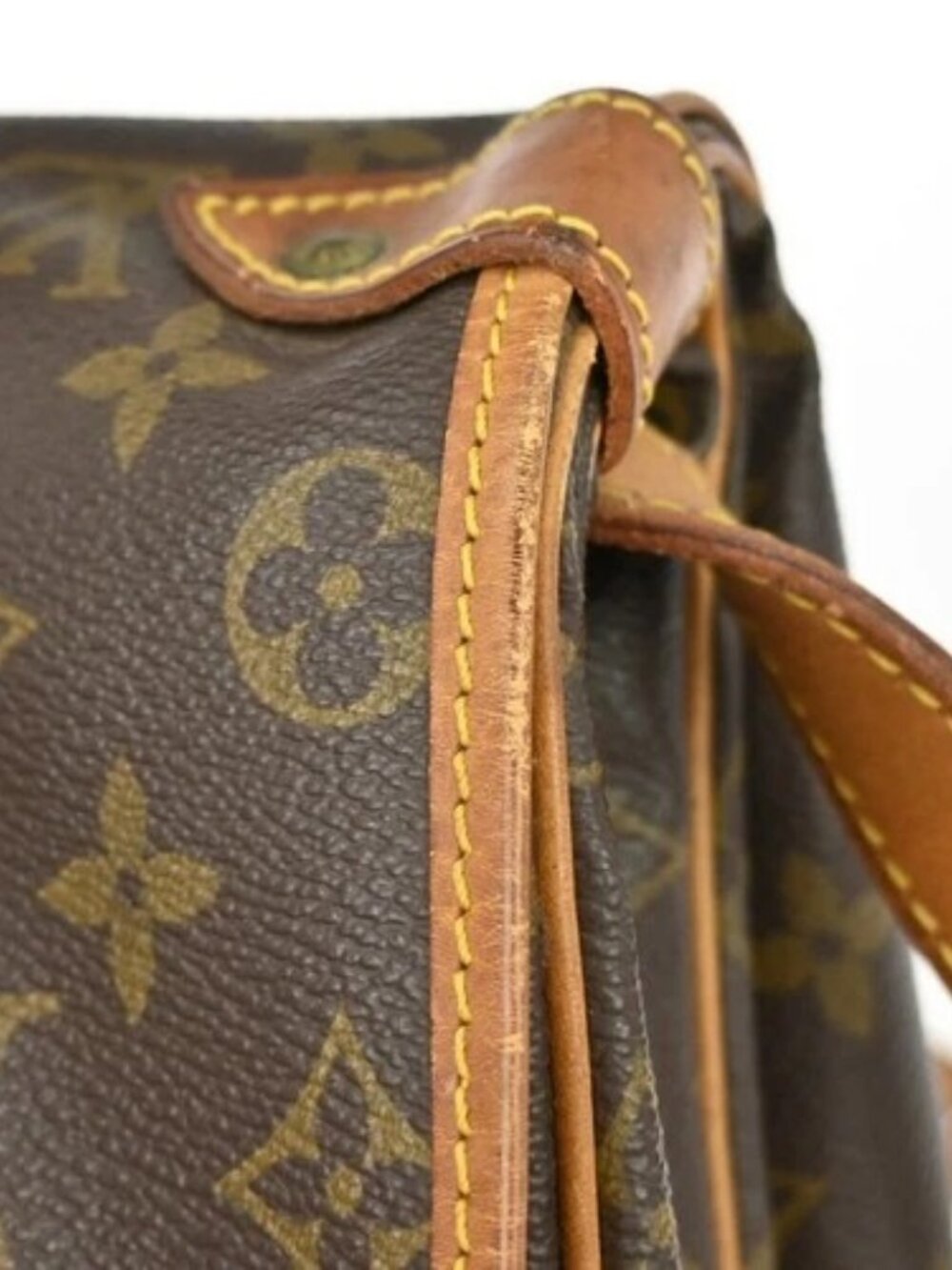 BUYIT02 LOUIS VUITTON SAUMUR 35 MESSENGER SHOULDER BAG M42254 884VI YQ06567 - Picture 5 of 13